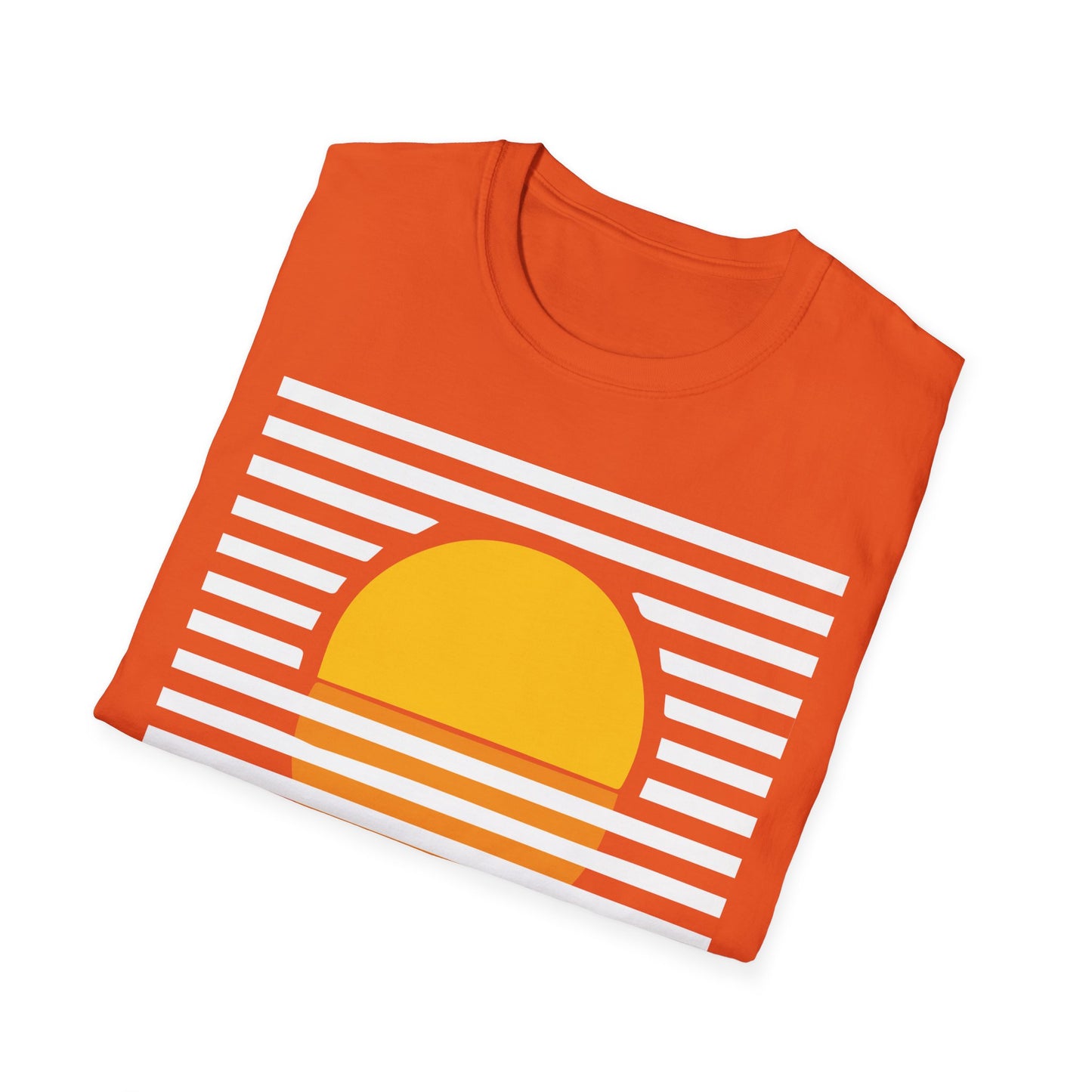 Minimal Rising Sun Graphic T-Shirt | Unisex