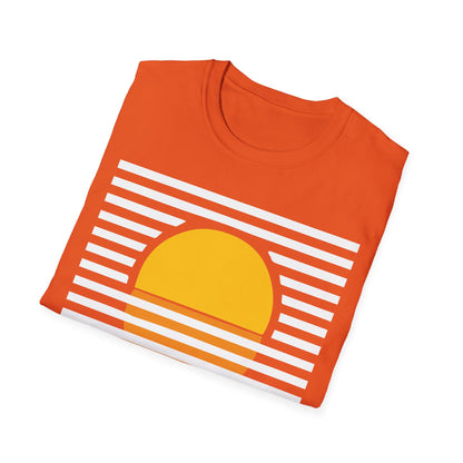 Minimal Rising Sun Graphic T-Shirt | Unisex