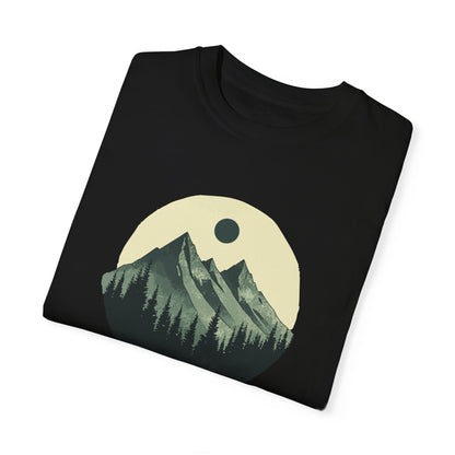 Mountain Peaks Nature T-Shirt - Minimalist Mountain Design | Outdoor Graphic Tee | Adventure Apparel