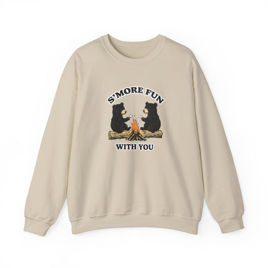 S'more Fun With You Sweatshirt, Bestie Gift, Autumn Camping Shirt, Best Friend S'more Lover, Cozy Campfire Sweatshirt, Hiking & Camping