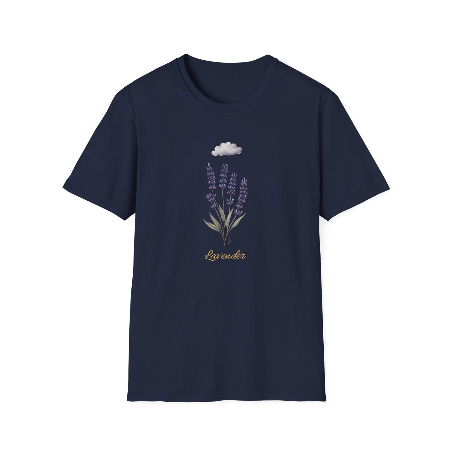 Lavender Calm T-Shirt | Wildflower Shirt for Women | Botanical Nature Mood Tee | Minimalist Floral T-Shirt | Soft Retro Gift for Her